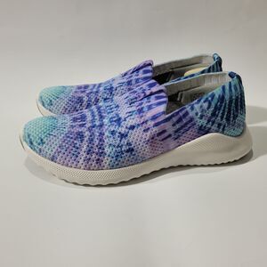 Aetrex Angie Tie Dye Knit Sneakers Arch Support 8.5